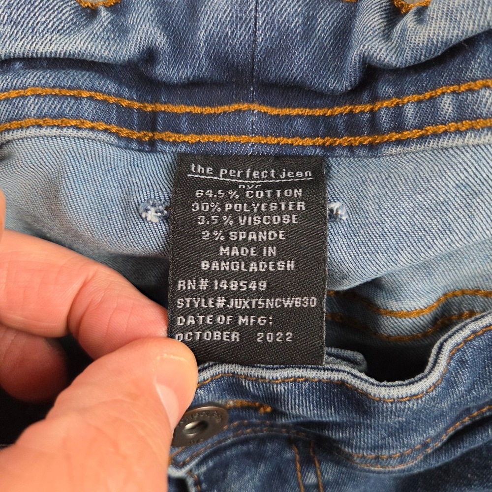 The Perfect Jean NYC Jeans‎ Mens 42x30 (41x30) Blue Slim Thick Tapered Stretch - Picture 8 of 11
